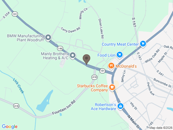 Map showing location of fletcherfuneralservice.com