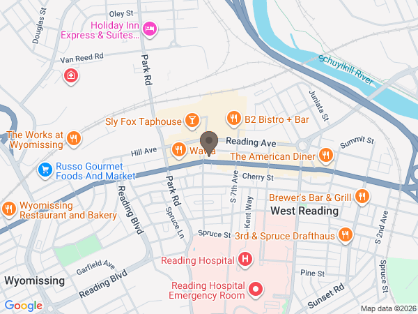 Map showing location of Kuhn Funeral Homes