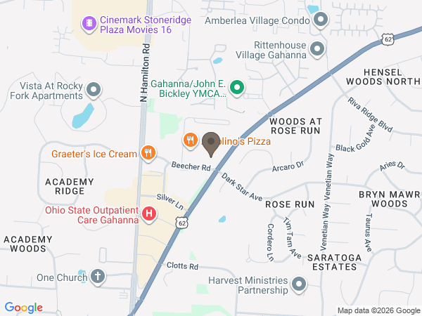 Map showing location of Schoedinger Northeast