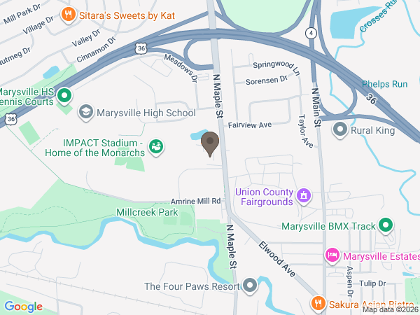 Map showing location of Snyder Funeral Homes: Ingram Chapel	
