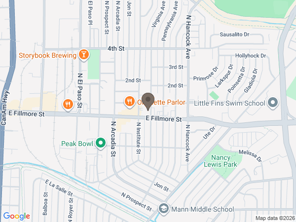 Map showing location of Cappadona Funeral Home