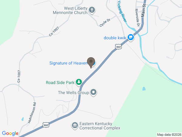 Map showing location of Combs, Parsons & Collins Funeral Home, Inc.