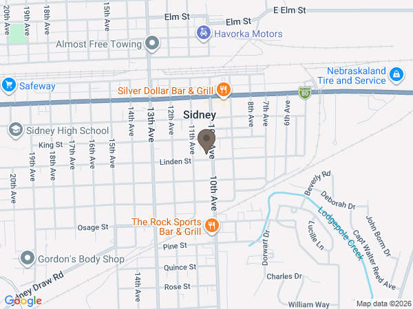 Map showing location of Gehrig Stitt Chapel