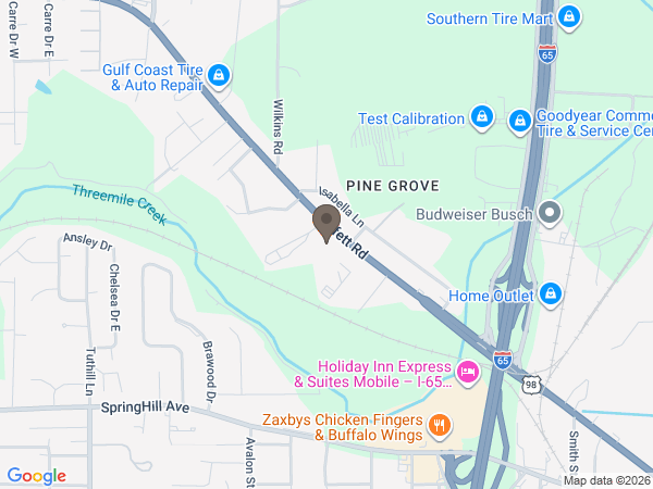 Map showing location of Elysian Pet Memorial