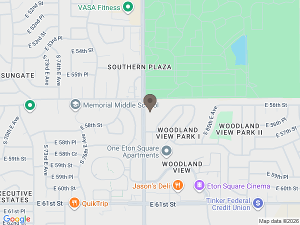 Map showing location of Schaudt Funeral Service