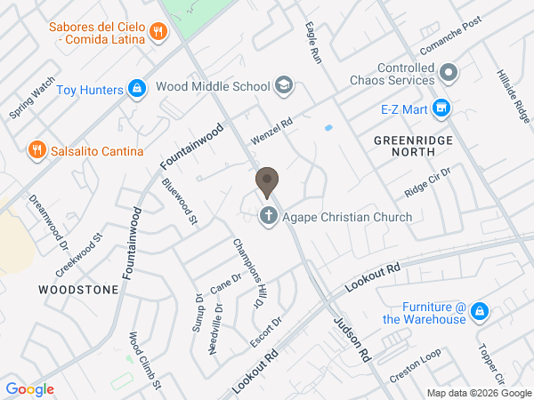Map showing location of Puente & Sons Funeral Chapels