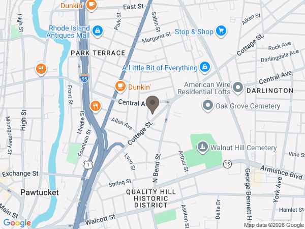 Map showing location of Manning-Heffern O'Neill