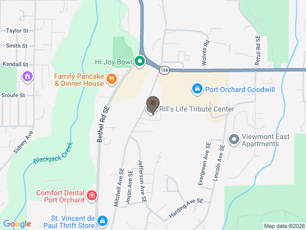 Map showing location of Rill Chapel Funeral Home & Crematory