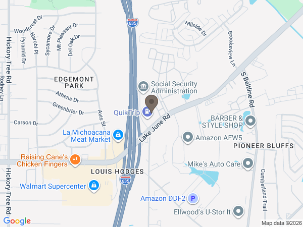 Map showing location of Laurel Oaks Funeral Home & Memorial Park