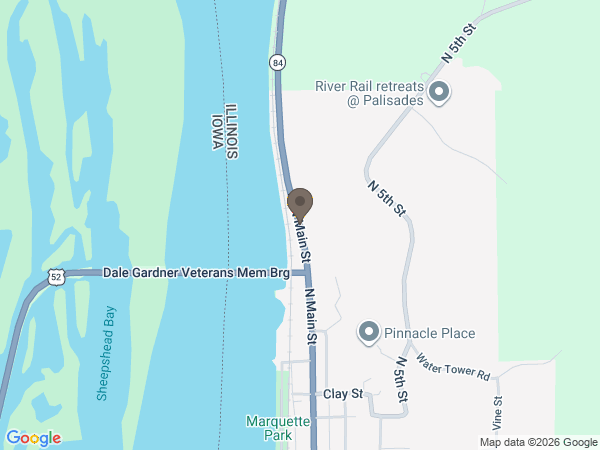 Map showing location of Law Jones Funeral Home