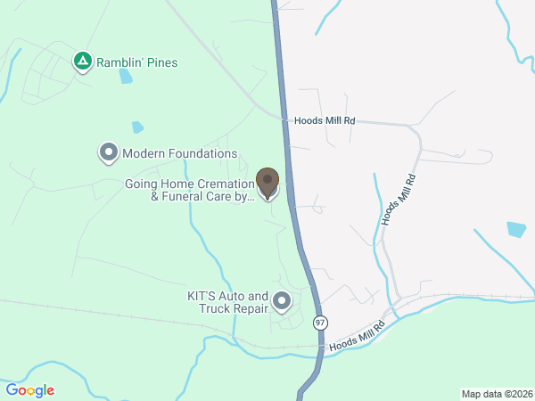 Map showing location of Going Home Cremation & Funeral Care by Value Choice