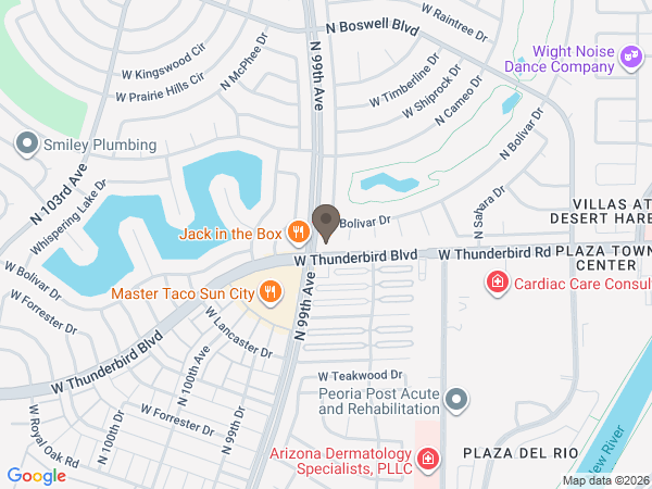 Map showing location of Regency Mortuary