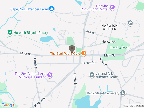 Map showing location of Chapman Funeral Harwich