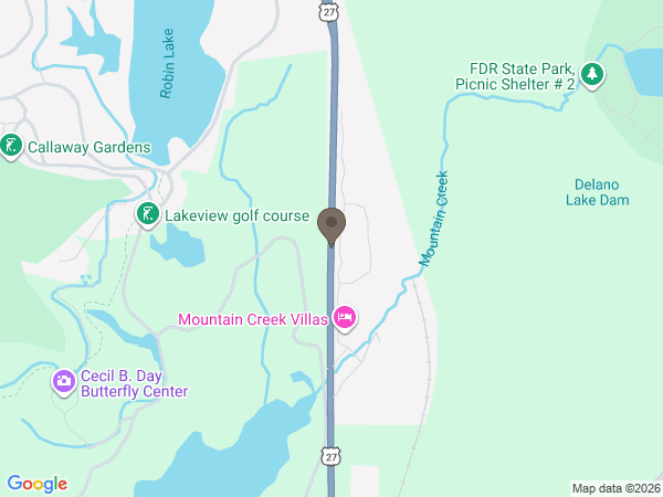 Map showing location of Vance Brooks: Phenix City