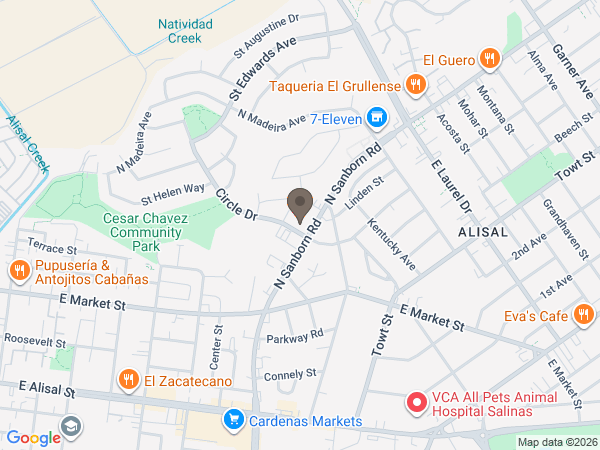 Map showing location of Healey Mortuary