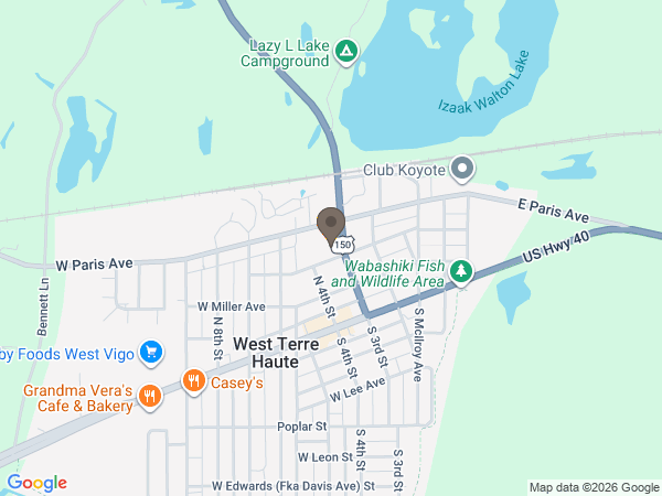 Map showing location of Fitzpatrick Funeral Home