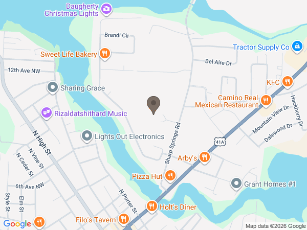 Map showing location of WATSON FUNERAL HOME & MEMORIAL PARK