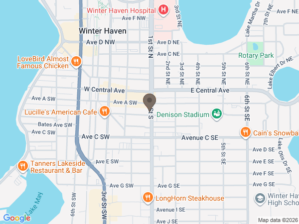 Map showing location of Cremation Services of Polk County