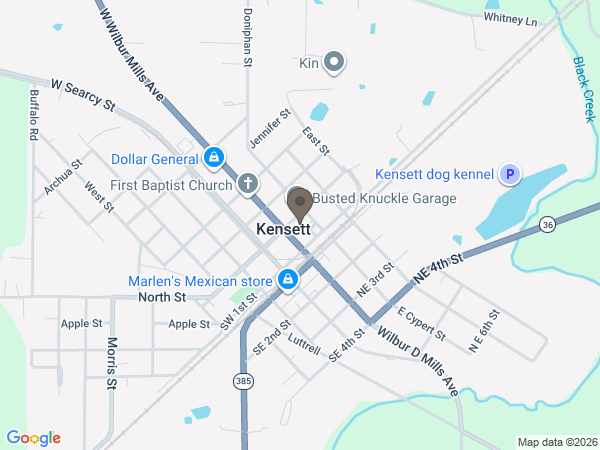 Map showing location of Cole Funerals