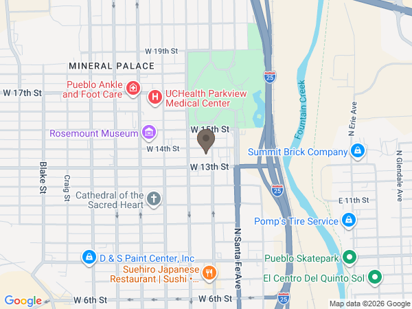 Map showing location of Montgomery & Steward Funeral Directors