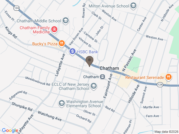 Map showing location of Bradley & Son Funeral Homes
