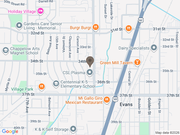 Map showing location of Moser Funeral & Cremation Service