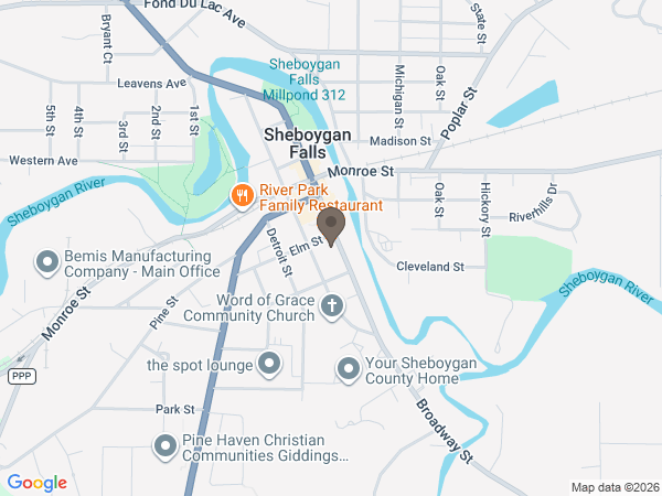 Map showing location of Wenig Funeral Homes