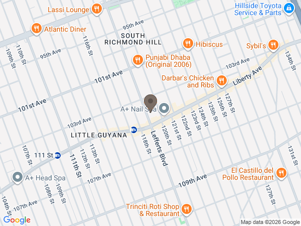 Map showing location of Leo F. Kearns Funeral Home