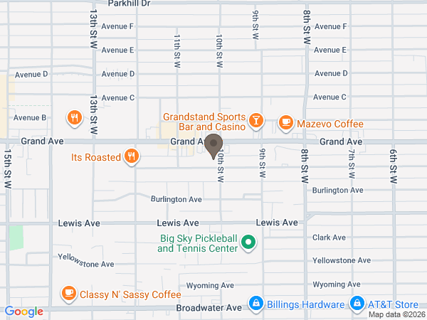 Map showing location of Michelotti-Sawyers Mortuary Inc