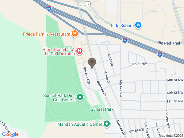 Map showing location of Buehler-Larson Funeral and Cremation Service