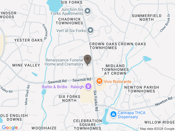 Map showing location of Renaissance Funeral Home And Crematory