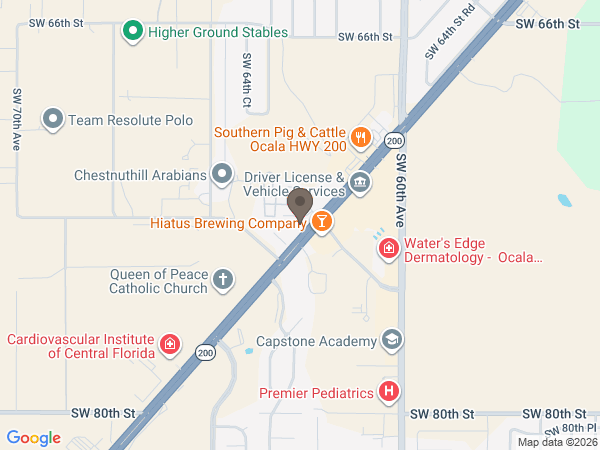 Map showing location of Roberts of Ocala: West Chapel