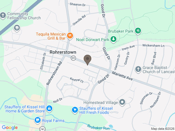 Map showing location of DeBord-Snyder Funeral Home & Crematory: Marietta Ave