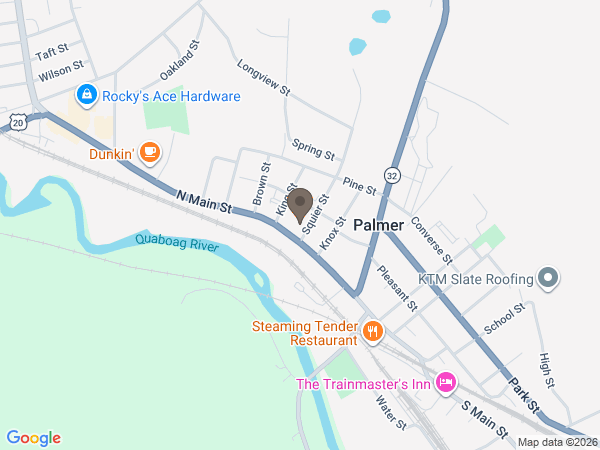 Map showing location of Beers & Story Funeral Homes - Palmer