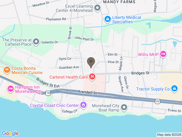 Map showing location of Noe-Brooks Funeral Home & Crematory