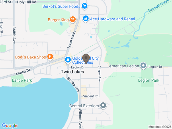 Map showing location of Haase Lockwood & Associates Funeral Home