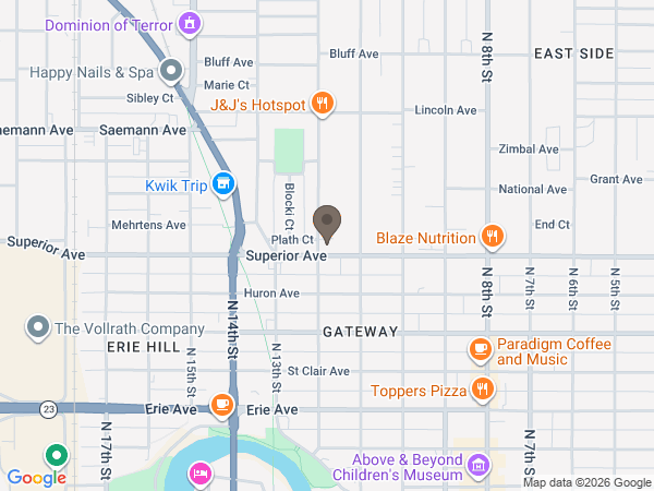 Map showing location of Olson Funeral Home & Cremation Service