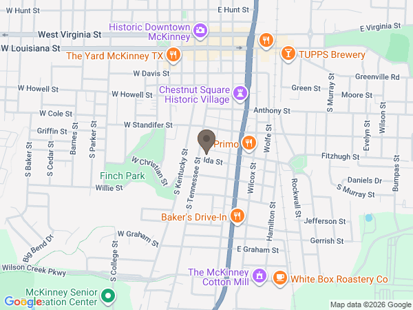 Map showing location of Charles W Smith and Sons Funeral Home