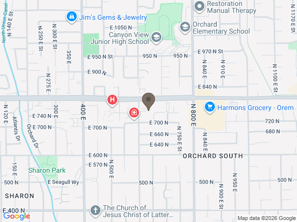 Map showing location of Walker Sanderson Funeral Home & Crematory