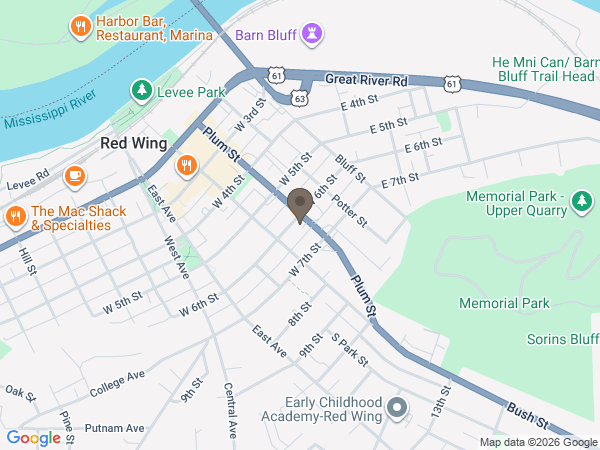 Map showing location of Mahn Family Funeral and Cremation Services