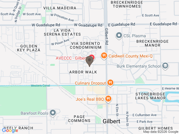Map showing location of Falconer Funeral Home