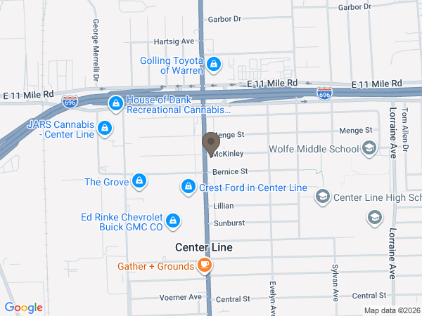 Map showing location of Ford Funeral Home & Cremation Services