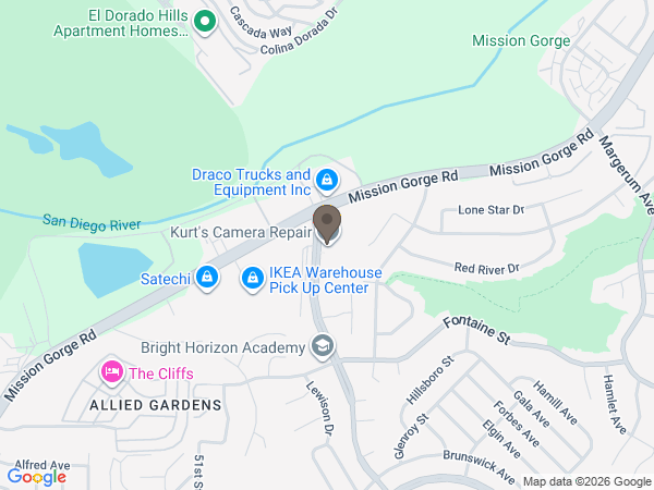 Map showing location of Care Center Cremation and Burial