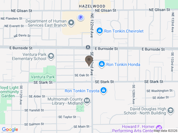 Map showing location of Omega Cremation and Burial