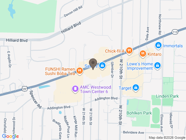 Map showing location of Busch Funeral and Crematory Services: Fairview Park
