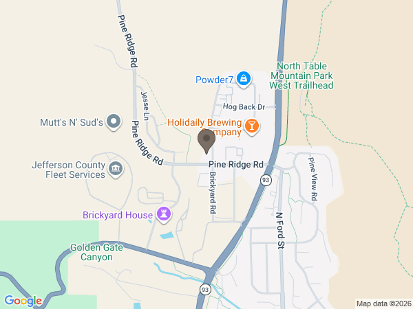Map showing location of Foothills Cremation and Funeral Service