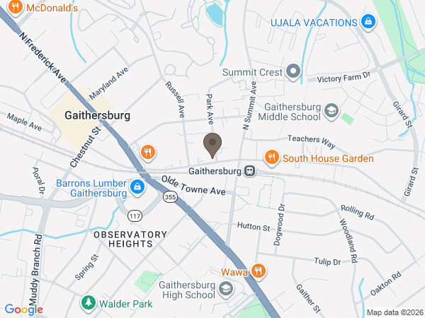 Map showing location of Thibadeau Mortuary Services