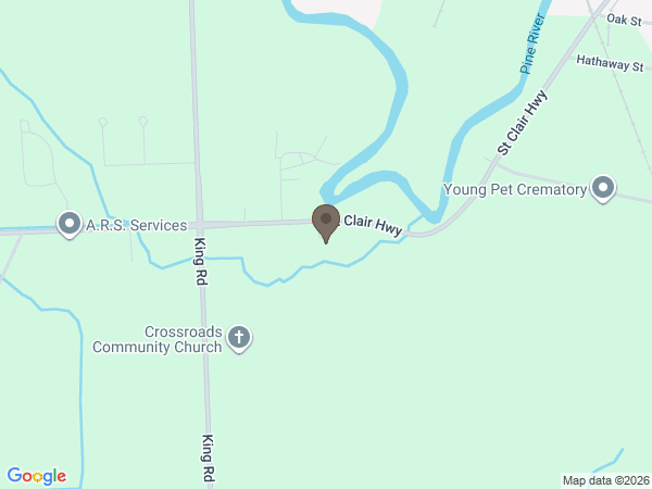 Map showing location of Young Colonial Chapel Funeral Home,