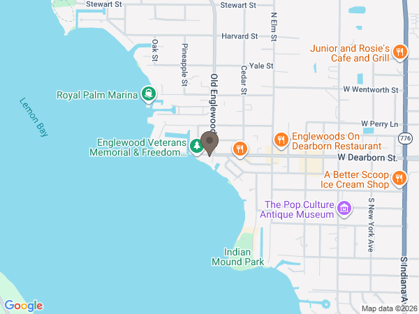 Map showing location of Lemon Bay Funeral Home & Cremation Services