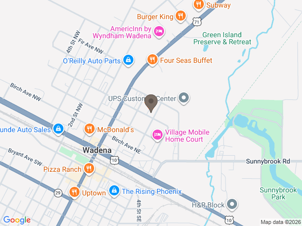 Map showing location of Karvonen Funeral & Cremation Service